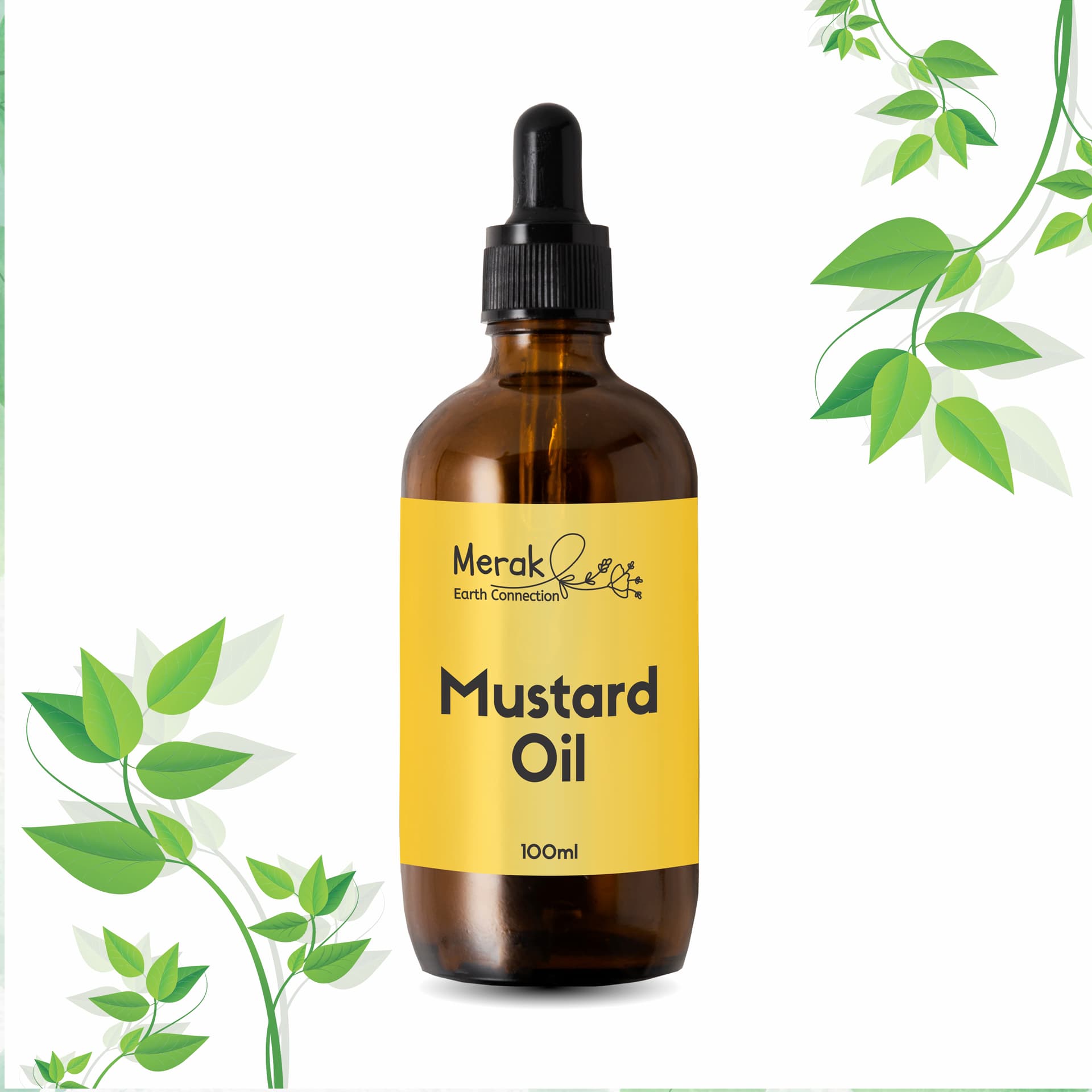 Mustard Oil 100ml Cold Pressed Merak Organics