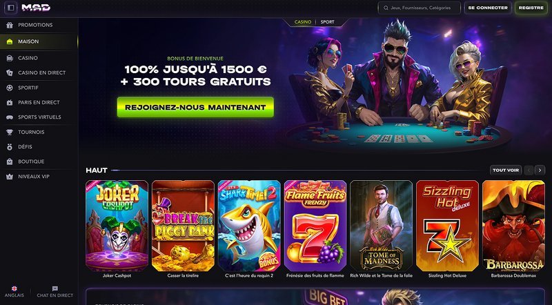 Meilleur madcasino France à France
